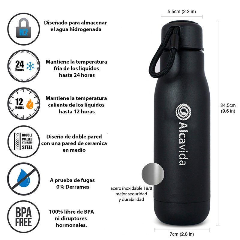 Botella Térmica reutilizable Alcavida H2