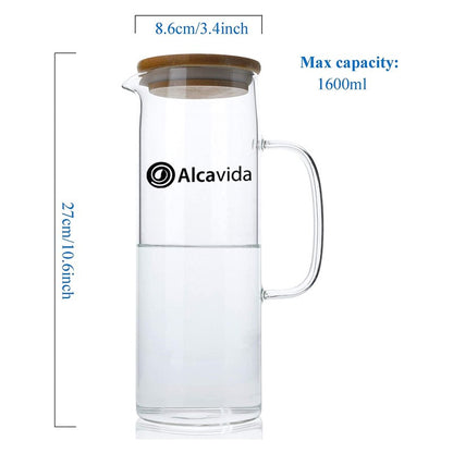 Jarra de cristal borosilicato Alcavida 1.6 litros