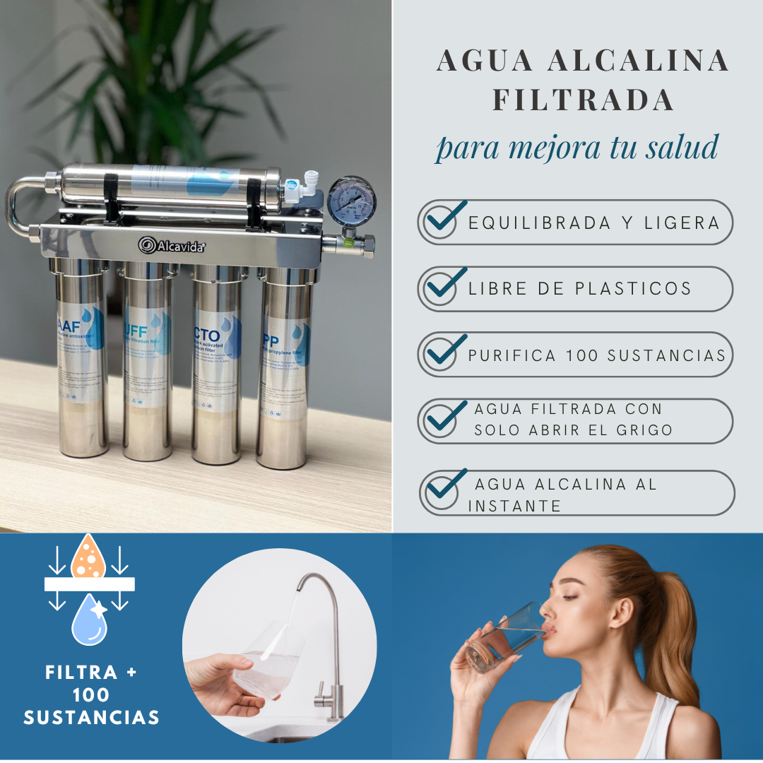 Filtro ionizador de agua Alcavida 5 etapas